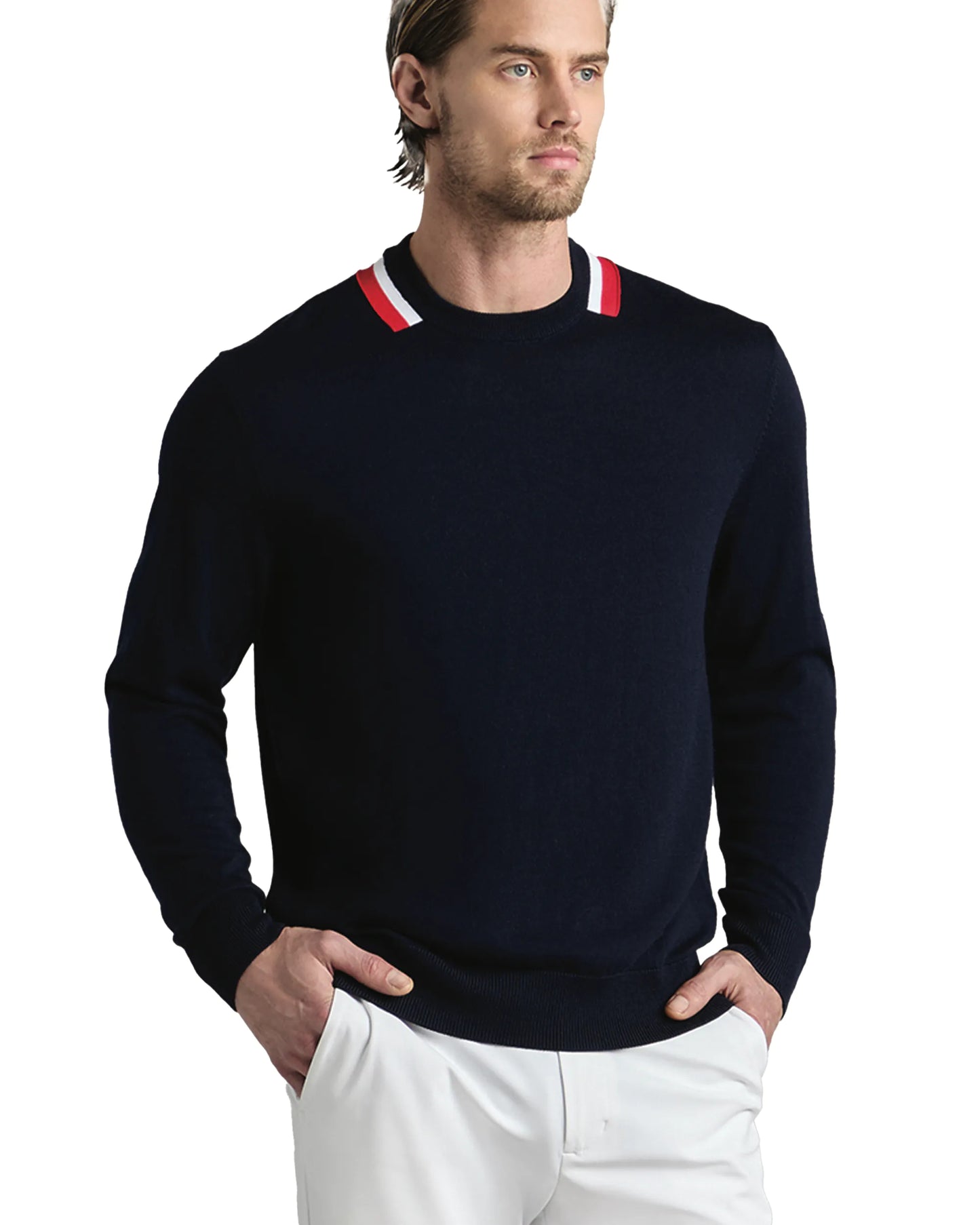 G/FORE Colour Block Merino Wool Golf Sweater